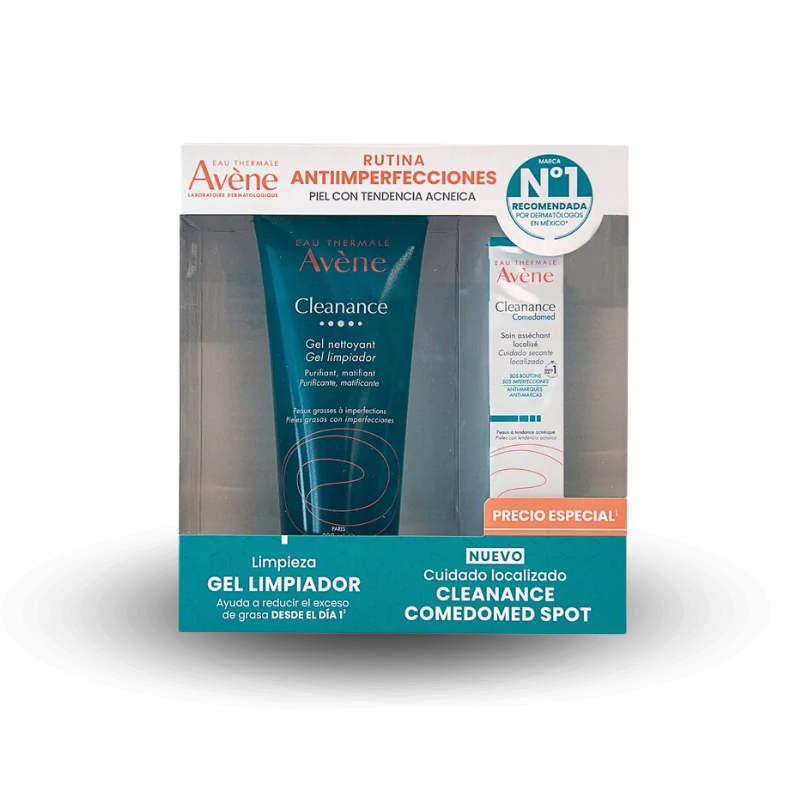 Kit Avene Cleanance Gel + Clea Comedomed