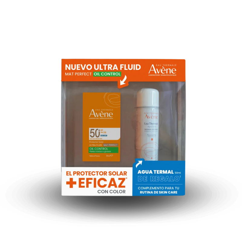 Kit Avene Ultra Fluid Oil Control Mat Perfect + Agua Termal