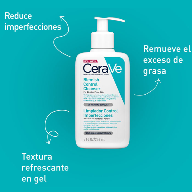 Gel Cerave Limpiador Control de Imperfecciones
