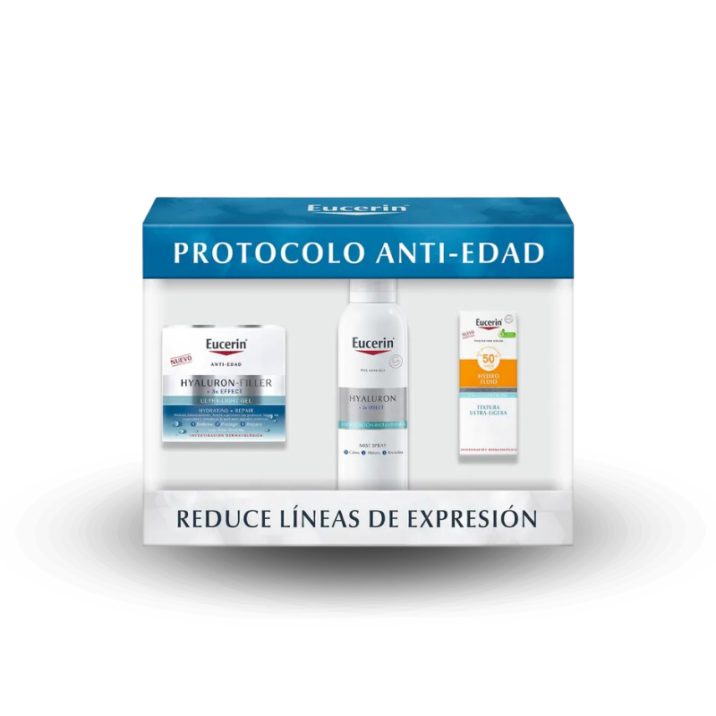 Kit Hialurónico Eucerin 3 Pack Sérum Anti-Edad Filler Elasticity