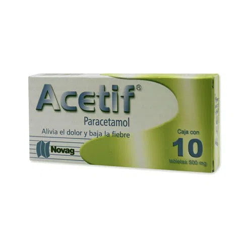ACETIF TAB. 500 MG. CAJA C/10