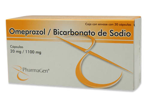 OMEPRAZOL BICARBONATO DE SODIO CAP 20/1,100 MG CAJA C30