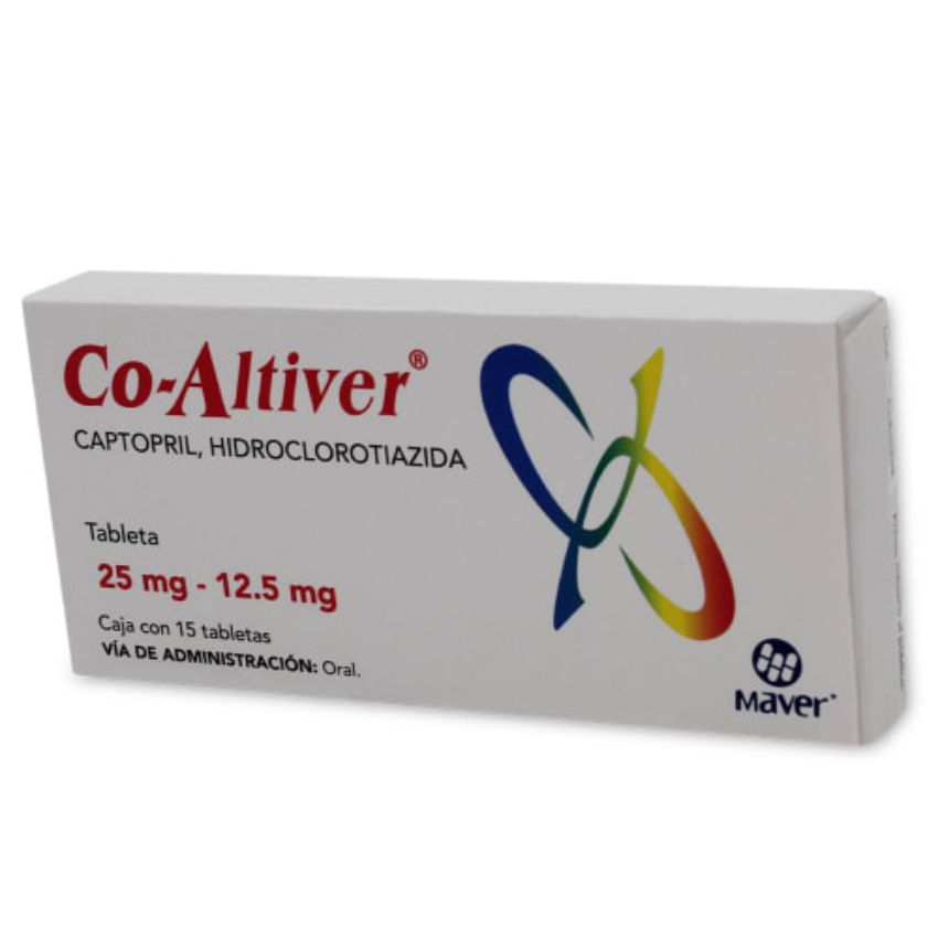 CO-ALTIVER TAB. 25/12.5 MG. CAJA C/15