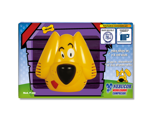 Nebulizador de compresor NEBUCOR P-105 (1 pza) Infantil/ Adulto