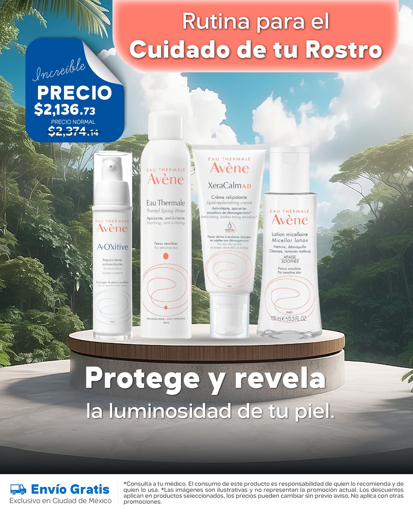 Kit Avene Luminosidad para tu piel