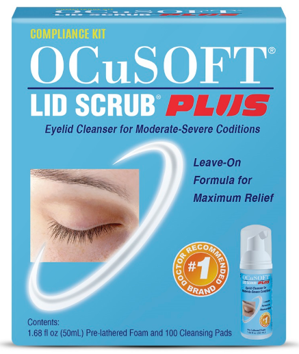 KIT OCUSOFT LIMPIADOR DE PARPADOS FCO 50ML CON 100 PADS