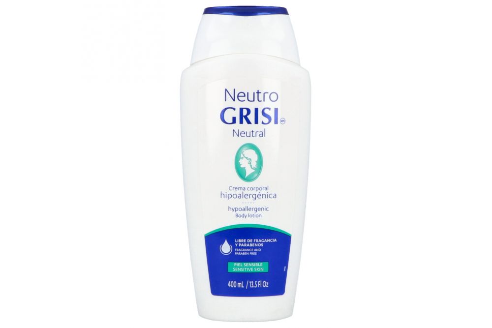 Neutro Grisi Crema Corporal Hipoalergenica Env. C/400 Ml. Aqua- Glycerin- Glyceryl Stearate- Cetyl