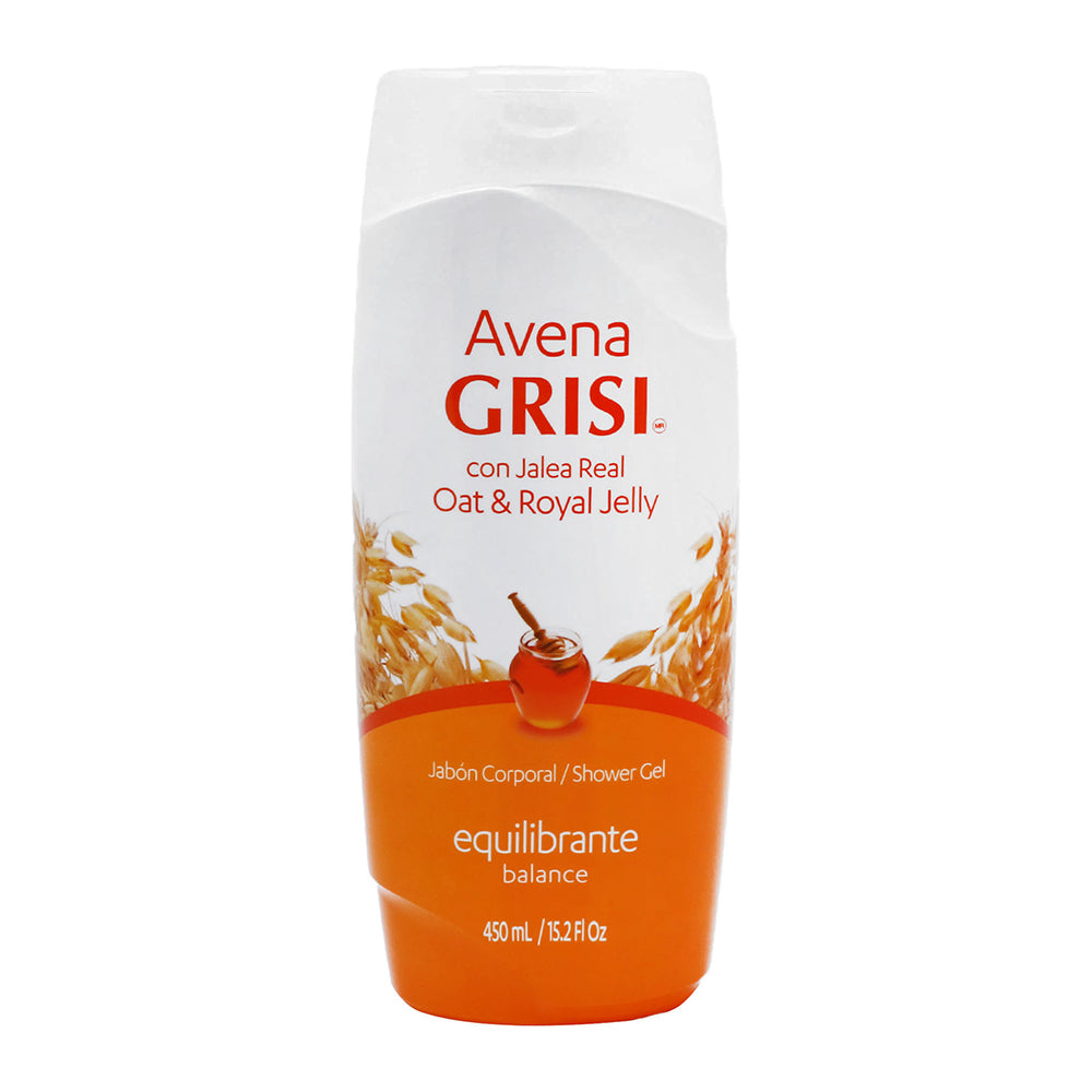 Shower Gel Avena Grisi Jabon Liq. C/jalea Real C/450 Ml. Agua- Sodium Laureth Sulfate-