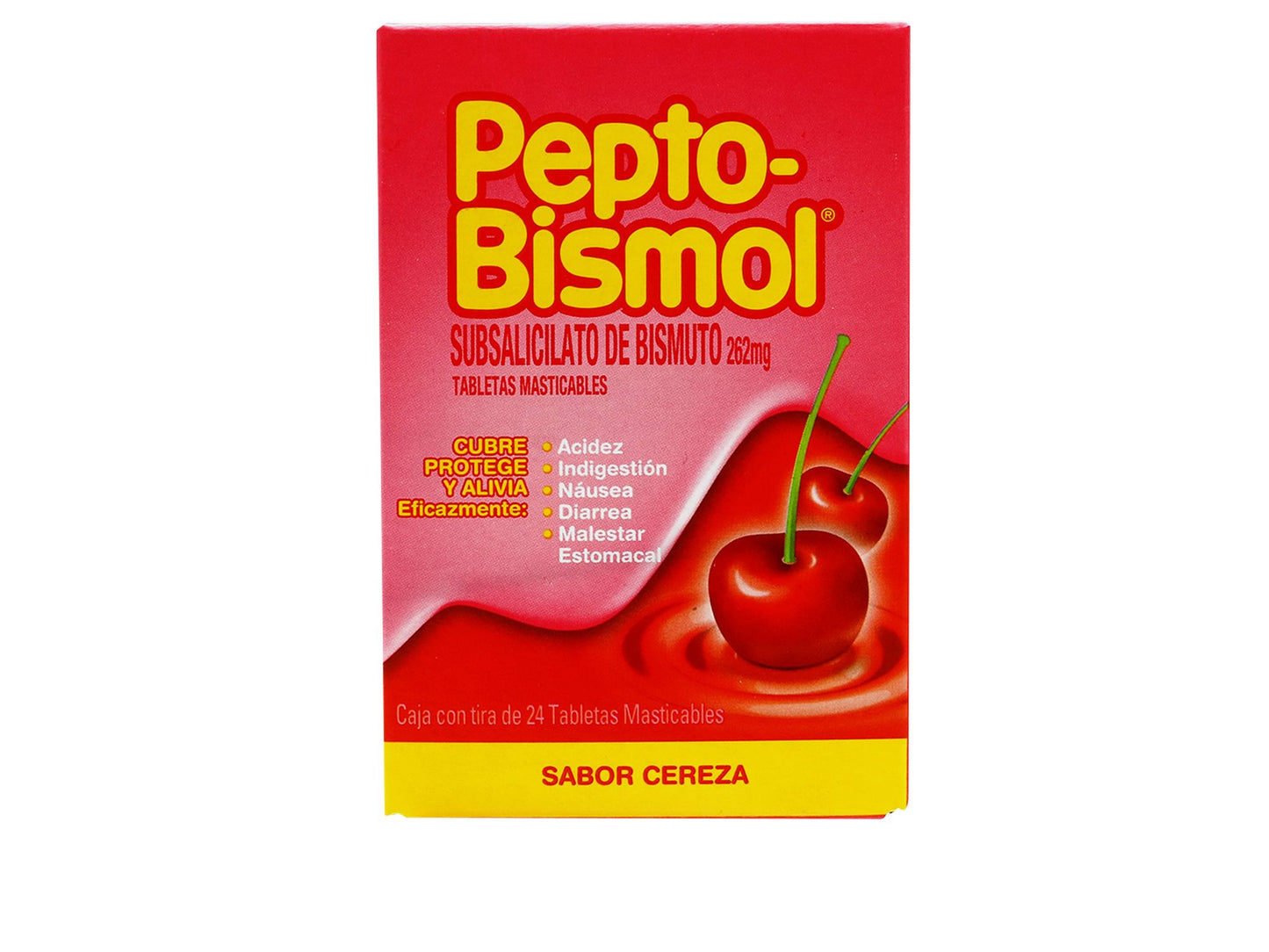 PEPTO-BISMOL CEREZA 24 TAB MAST