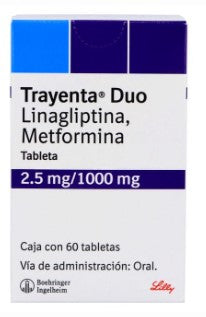 TRAYENTA DUO 2.5/1000 MG 60 TAB