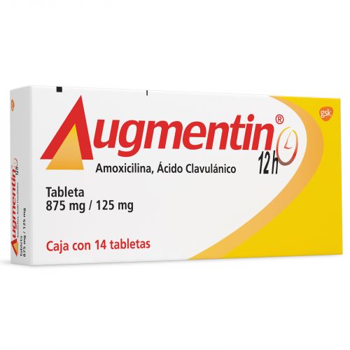 AUGMENTIN 12H (AMOXICILINA/ACIDO CLAVULANICO) 875 MG/125 MG 14 TAB
