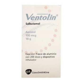 VENTOLIN AEROSOL 100 MCG. CAJA C/FCO. C/200 DOSIS