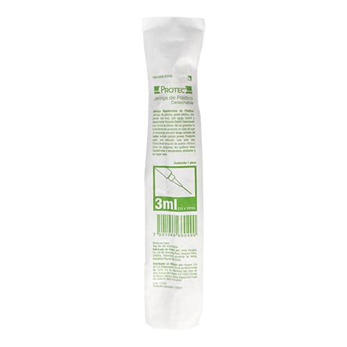 JERINGA C/AGUJA PROTEC 3ML 21GX32MM - 1