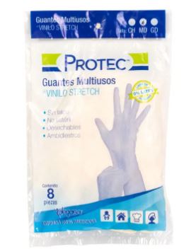 GUANTE PROTEC NITRIL MULTIUSO 8PZ