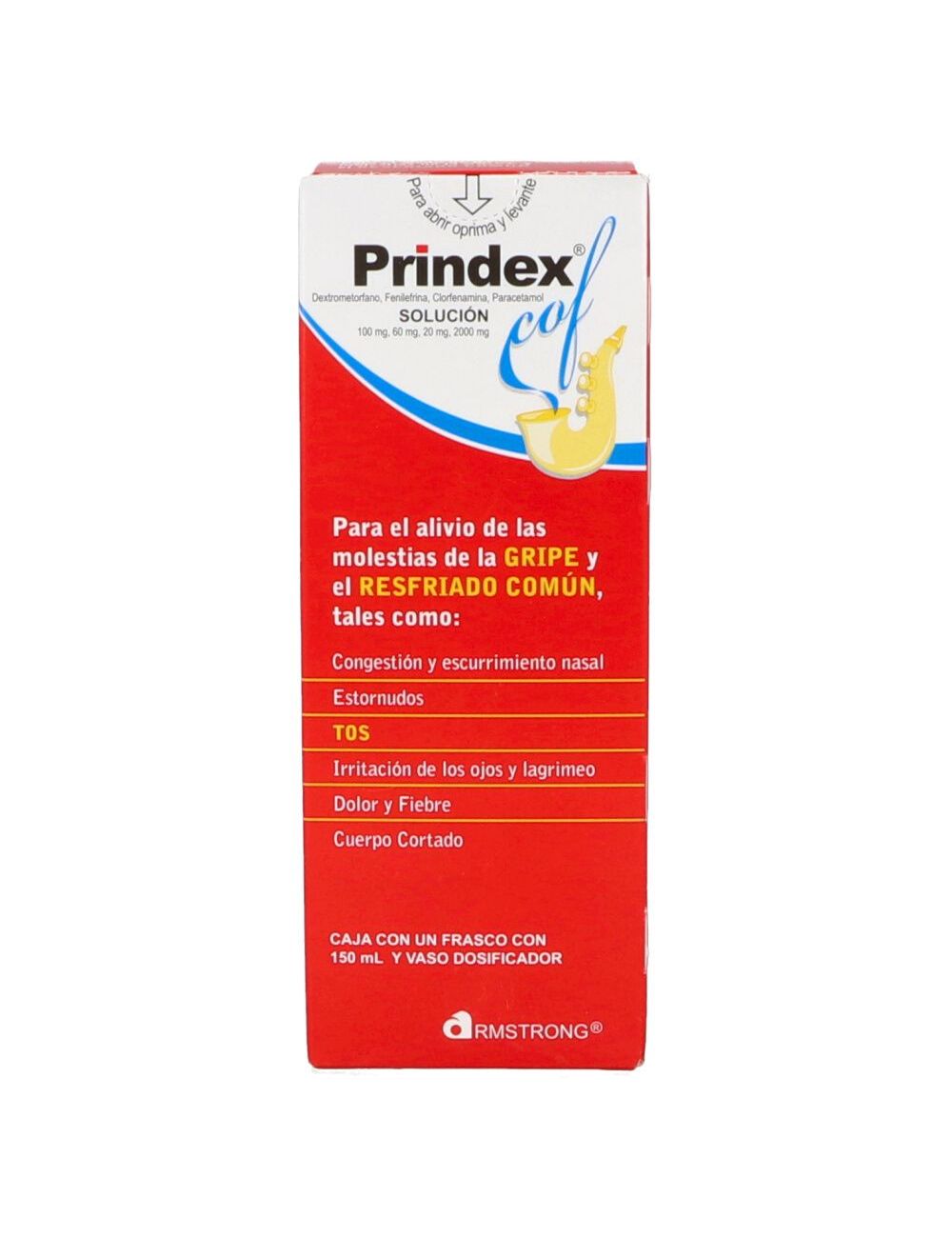 PRINDEX-COF SOL 150 ML C/VASO-DOSIF
