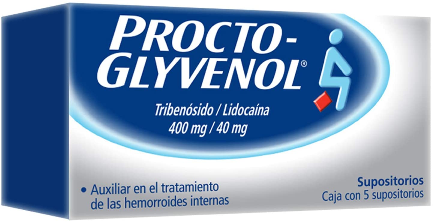 PROCTOGLYVENOL 400MG 5 SUPS