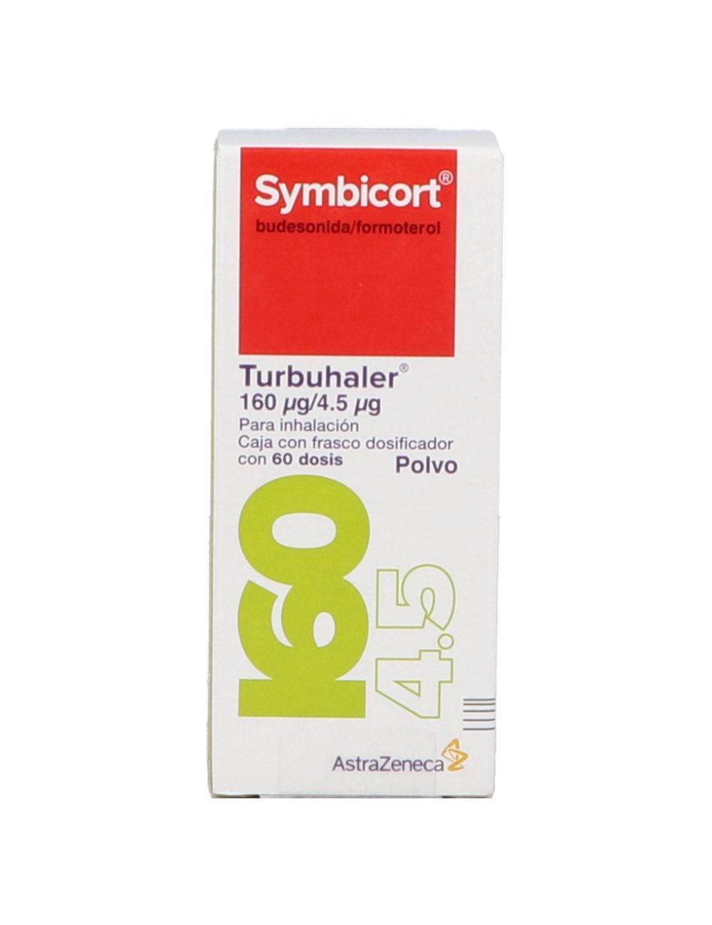 SYMBICORT TURBUHALER PVO. 160/4.5 MCG. CAJA C/FCO. DOSIF. C/60 DOSIS