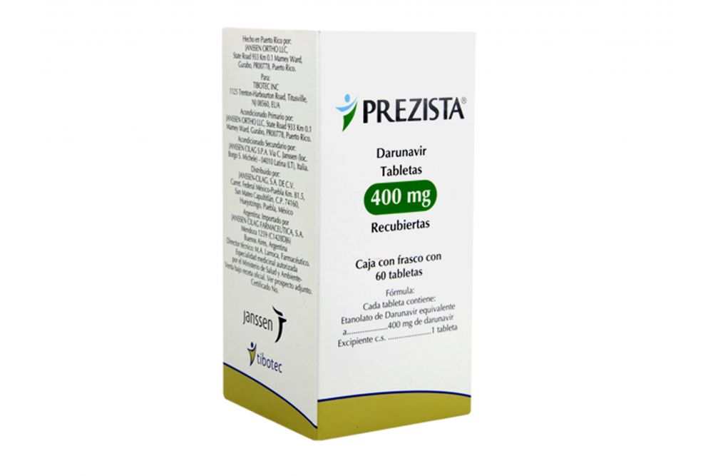 PREZISTA 400 MG FCO 60 TAB
