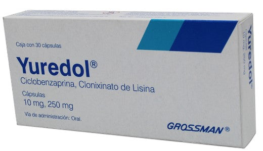 YUREDOL CAP. 10/250 MG. CAJA C/30