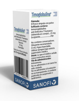 TIMOGLOBULINA 25MG SOL INY FA PVO
