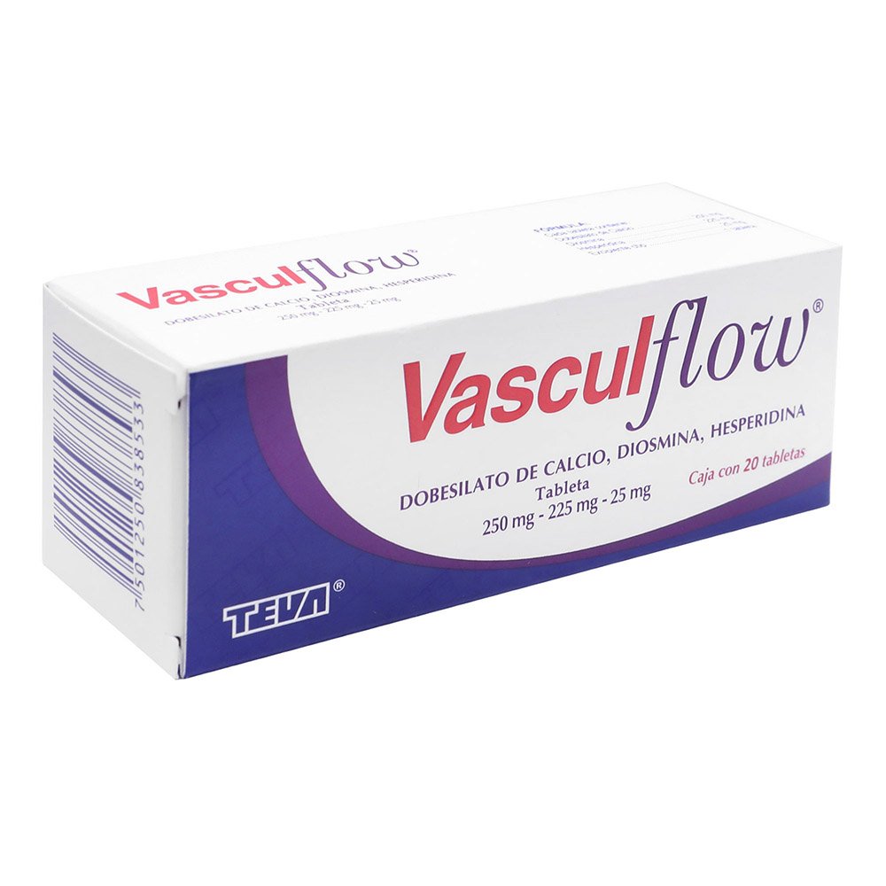 VASCULFLOW 250/225/25MG TABC20