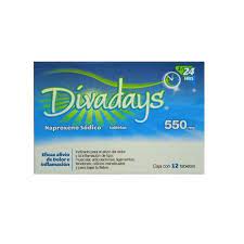 DIVADAYS TAB. 550 MG. CAJA C/12