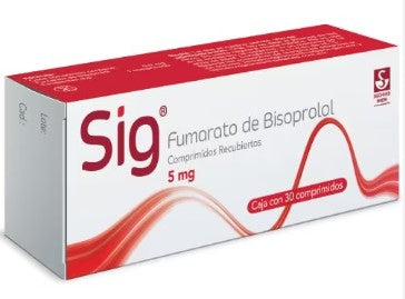 SIG (FUMARATO DE BISOPROLOL) 5MG C/30 CPR