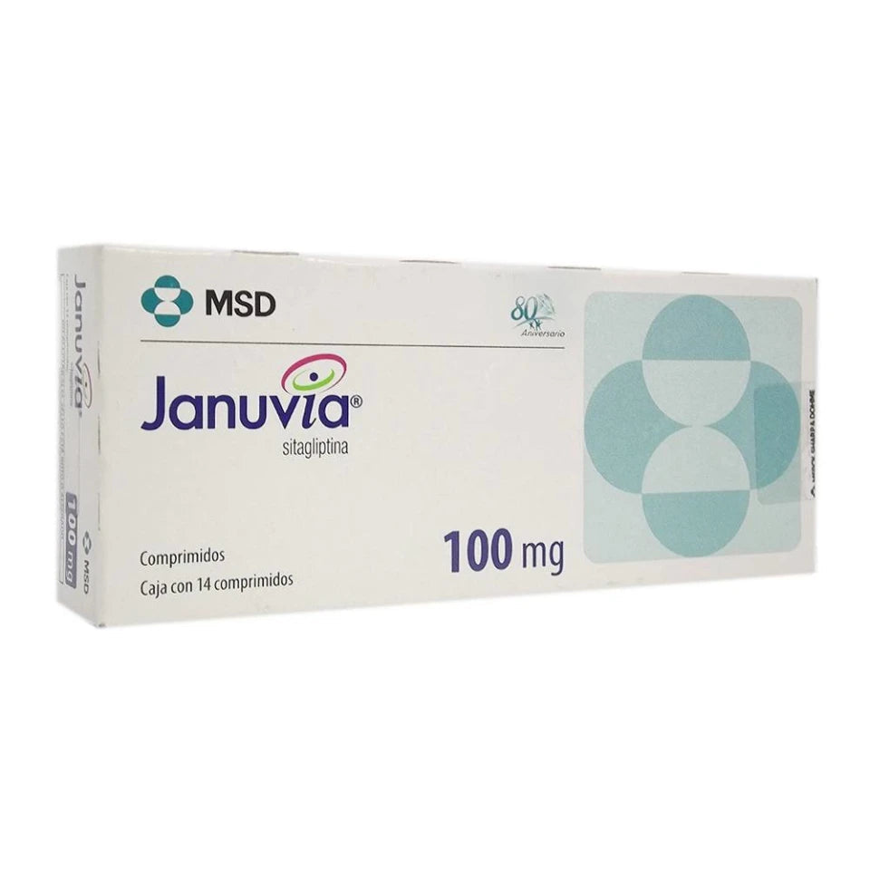 JANUVIA 100 MG 14 CPR REC