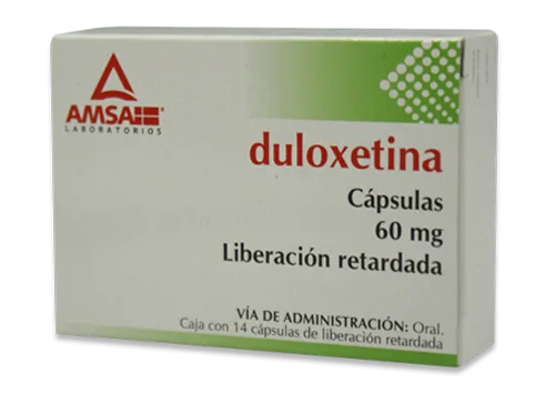 DULOXETINA CAPSULAS 60 MG CAJA C14 LIBERACIÓN RETARDADA
