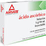 ACIDO ASCORBICO INY. 1 G. CAJA C/6 AMP. C/10 ML.
