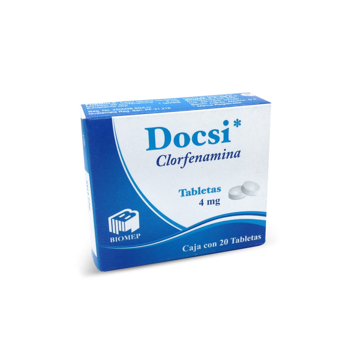 DOCSI TAB. 4 MG. CAJA C/20