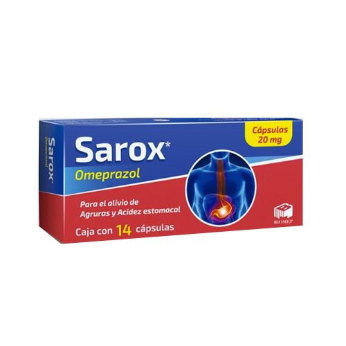 SAROX CAP. 20 MG. CAJA C/14