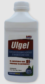 ULGEL SUSP. SABOR MENTA FCO. C/360 ML.