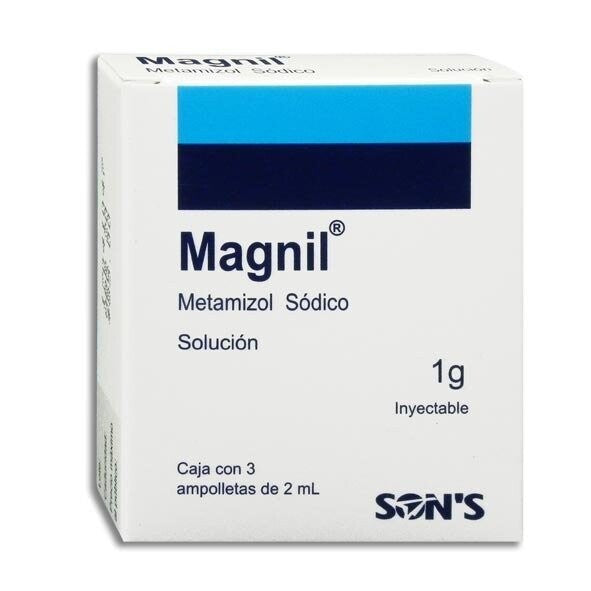 MAGNIL INY. 1 G. CAJA C/3 AMP. C/2 ML.