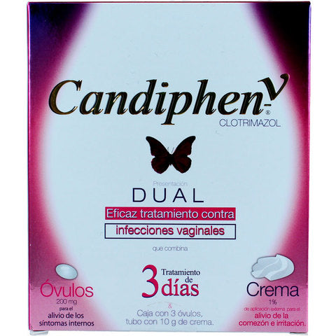 CANDIPHEN V DUAL OVULOS 200MG