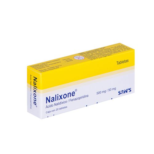 NALIXONE 500/50 TAB. MG. CAJA C/20