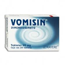 Vomisin Tab. 50 Mg. Caja C/20 Dimenhidrinato