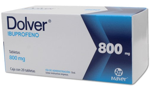DOLVER TAB. 800 MG. CAJA C/20