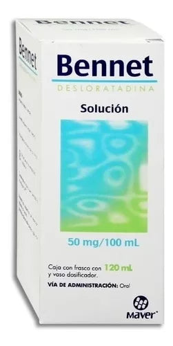 BENNET SOL. 50 MG. CAJA C/FCO. C/120 ML. Y VASO DOSIF.