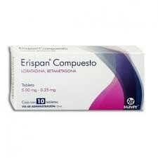 ERISPAN COMPUESTO TAB. 5/0.25 MG. CAJA C/10