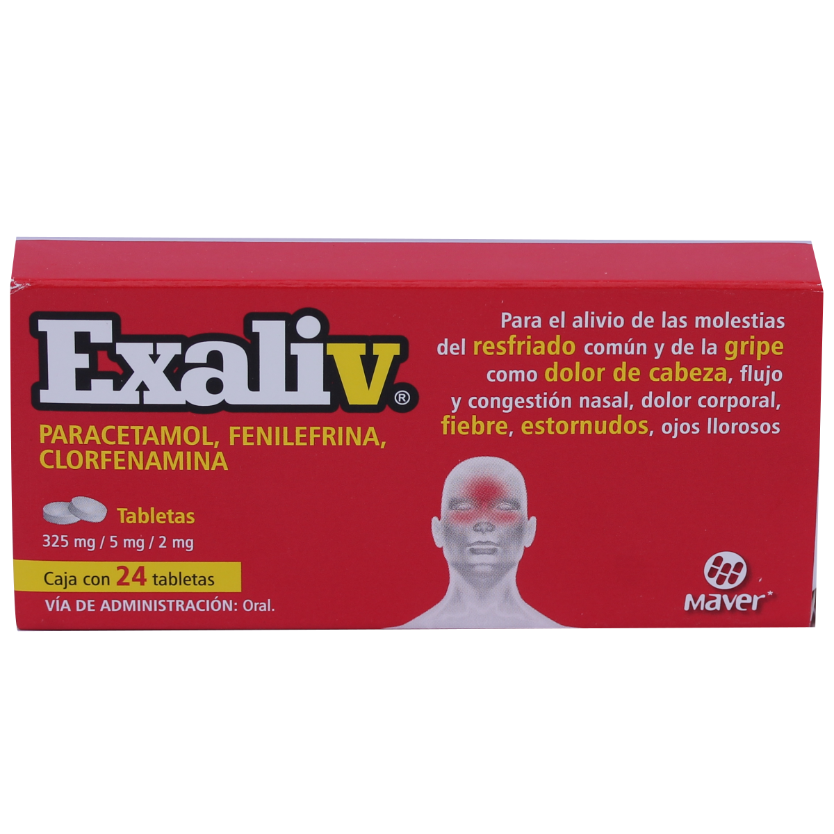 EXALIV TAB. 325/5/2 MG. CAJA C/24