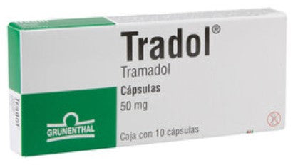 TRADOL 50 MG 10 CAPS 3411420