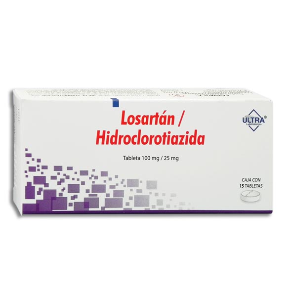 LOSARTAN/ HIDROCLOROT 15 TAB 100/25 MG