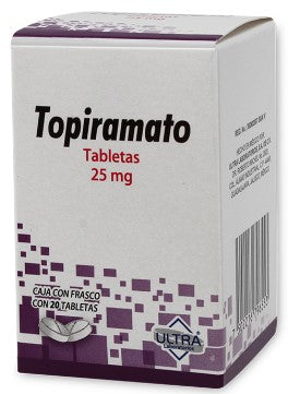 TOPIRAMATO TAB. 25 MG. CAJA C/20