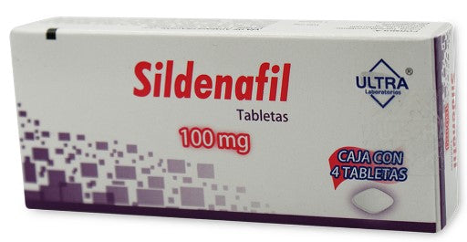 SILDENAFIL 100MG C/4 TAB