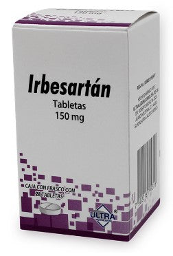 IRBESARTAN TAB. 150 MG. CAJA C/28