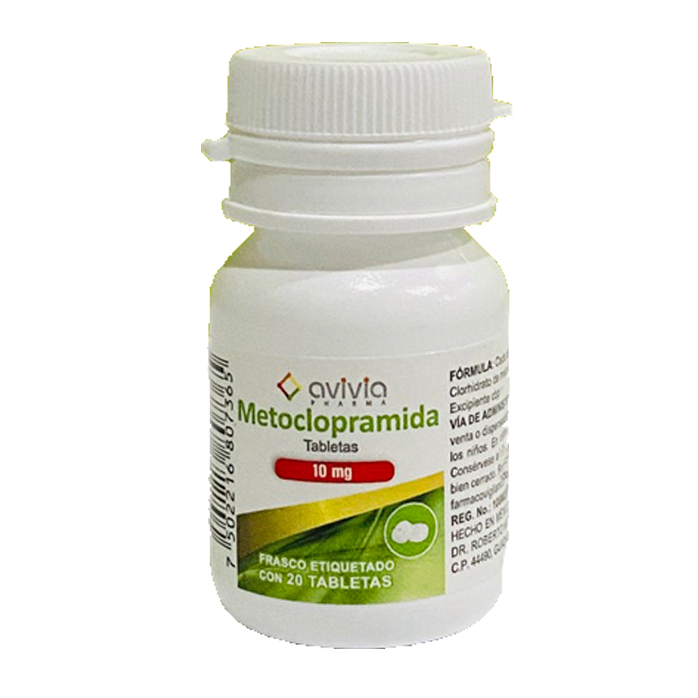 METOCLOPRAMIDA TAB 10 MG FRASCO C20
