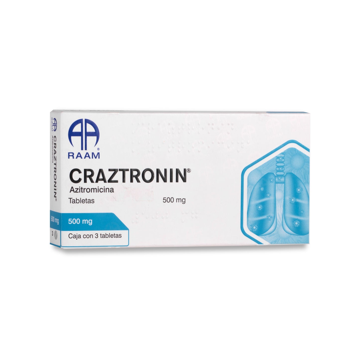 CRAZTRONIN 3 TAB 500 MG