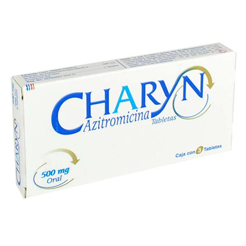 CHARYN TAB 500 MG CAJA C/3