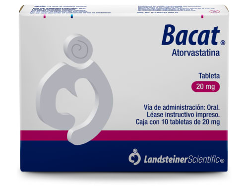 ATORVASTATINA (BACAT) TAB. 20 MG. CAJA C/10